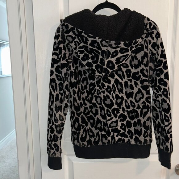 Fox Racing Leopard Fleece Zip Hoodie Sz S– Cozy Cool Vibes - Picture 3 of 6